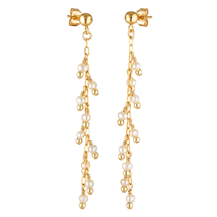 Cascade Earrings - Pearl