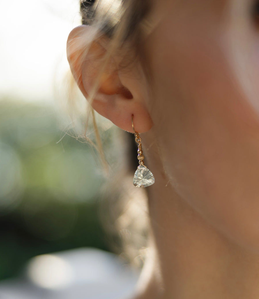 Amari Earrings ~ Green Amethyst