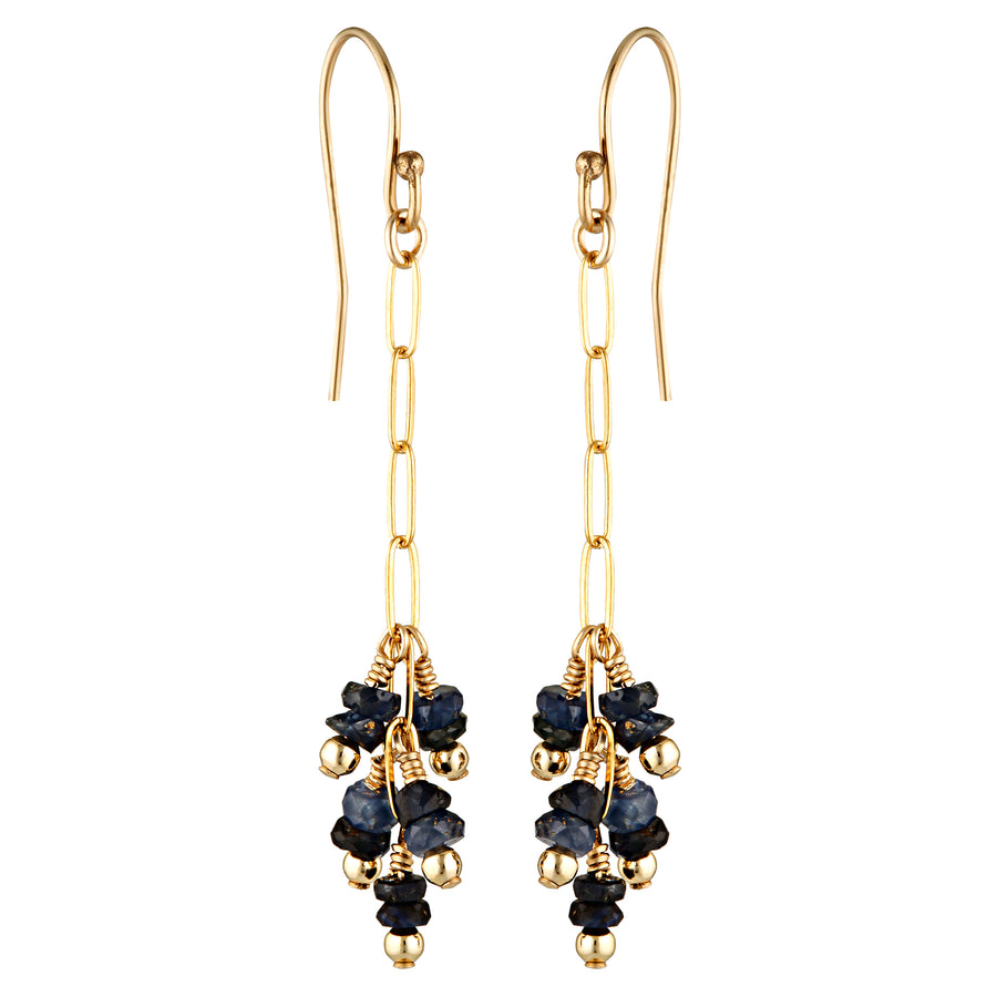 Grappa Earrings ~ Sapphire