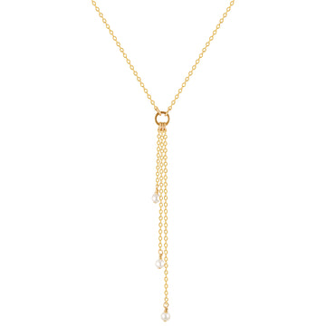 Larisse Lariat Necklace ~ Pearl