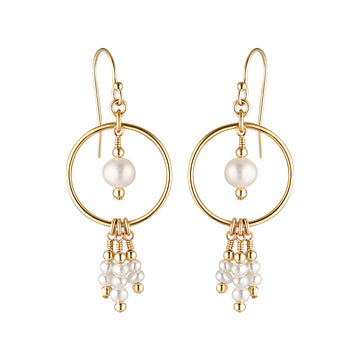 Otis Earrings ~ Pearl