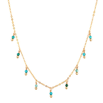 Rain Choker Necklace ~ Turquoise