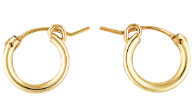 Gold Hoop Earrings - Small