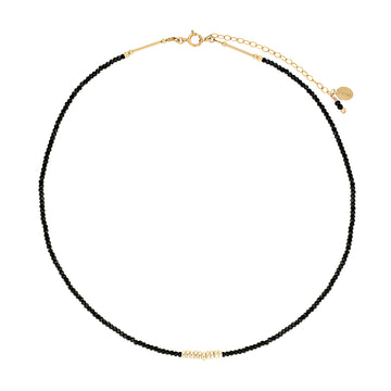 Tosca Choker Necklace ~ Black Spinel