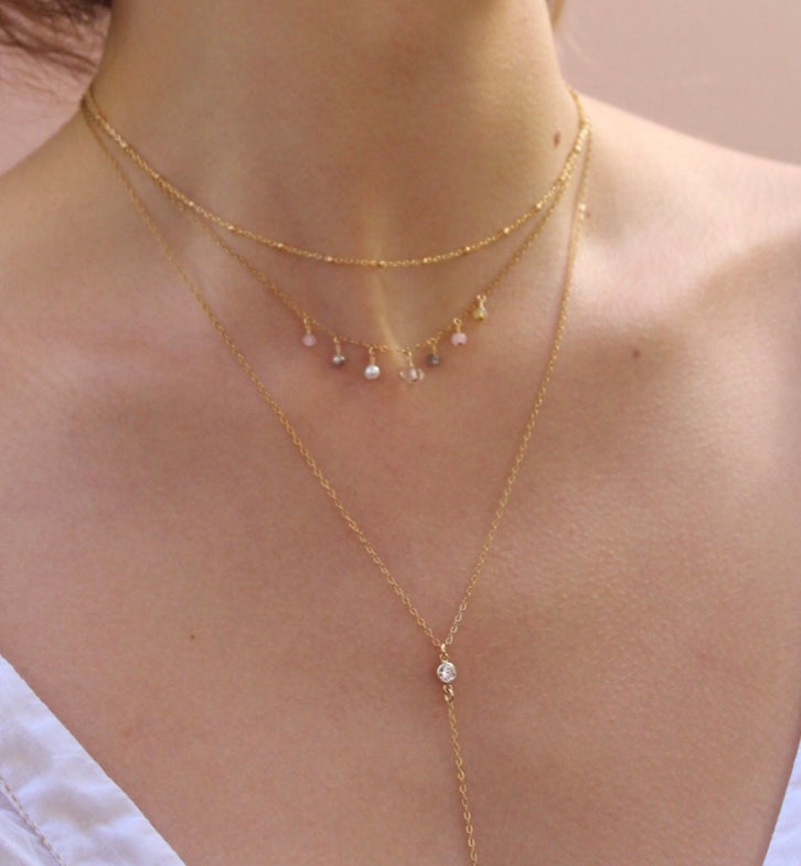 Chantilly Necklace ~ Rose