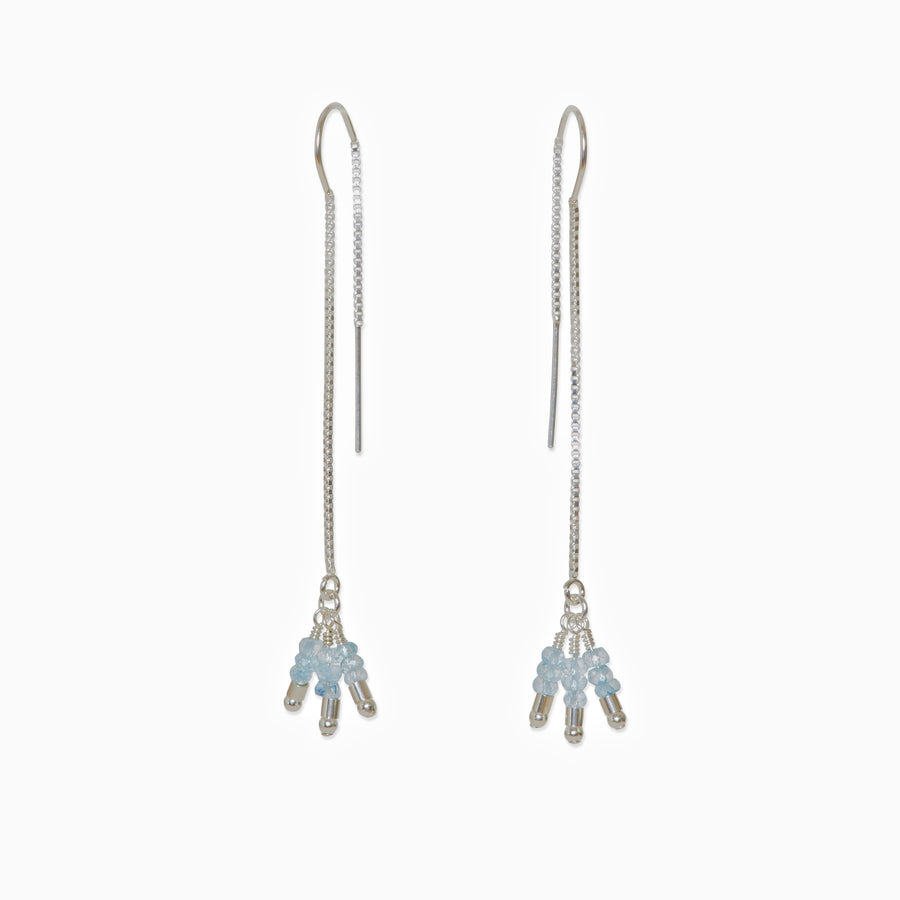 Riva Thread Earrings ~ Apatite