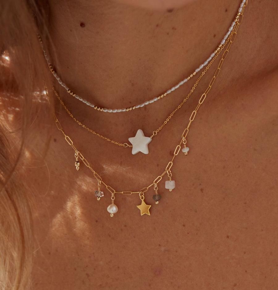 Lorena Choker Necklace ~ Pearl